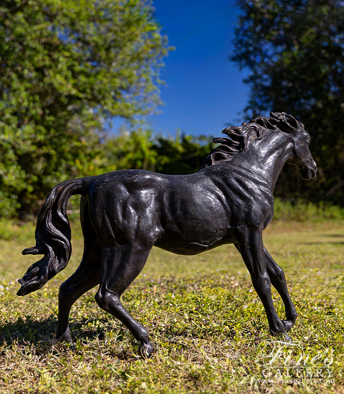 Bronze Statues  - Wild Horse Bronze Statue - BS-887